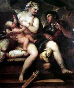 Luca  Giordano Venus Cupid and Mars painting